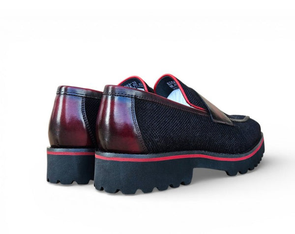 Carrucci Denim Penny Loafer - Black