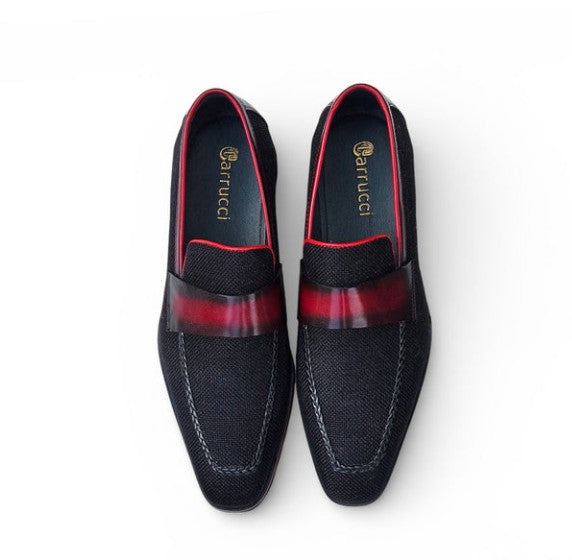 Carrucci Denim Penny Loafer - Black