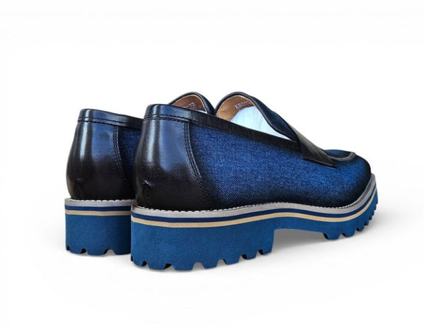 Carrucci Denim Penny Loafer - Blue