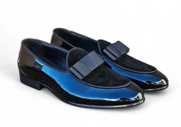 C&E Shoes Leather Suede Loafer - Black
