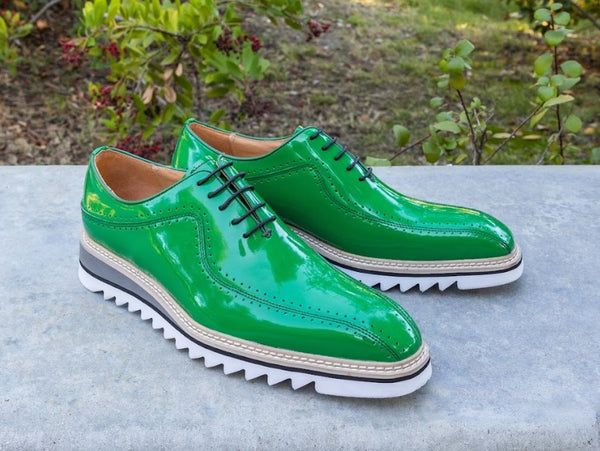 Maurice Patent Leather Oxford - Green