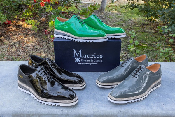 Maurice Patent Leather Oxford - Green