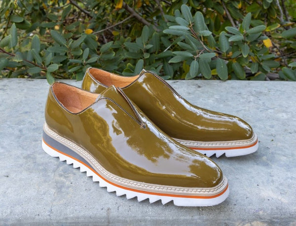 Maurice Patent Loafer - Khaki