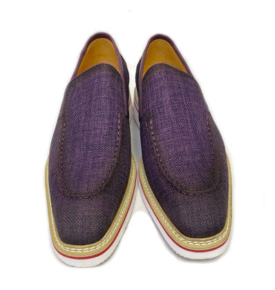 C&E Shoes Maurice Fabric Loafer - Purple