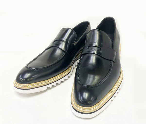 C&E Shoes Maurice Leather Loafer - Black
