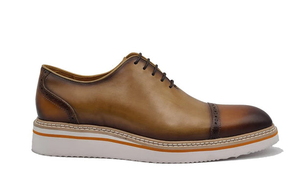 Maurice Calfskin Oxford - Brown/Tan