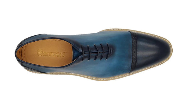 Maurice Calfskin Oxford - Navy/Blue