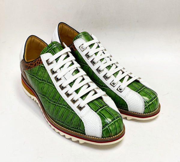 Maurice Leather Sneaker - Olive