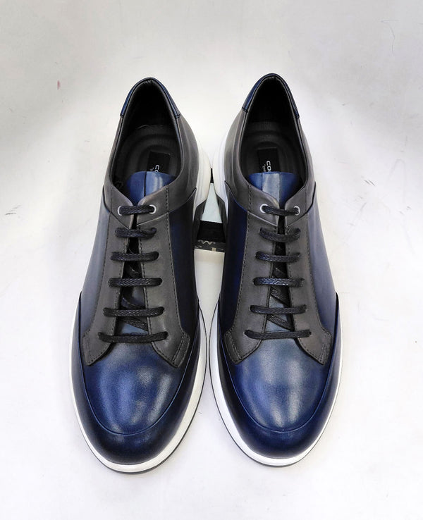 Corrente Calfskin Sport Shoe - Blue/Grey