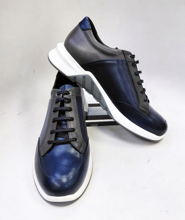 Corrente Calfskin Sport Shoe - Blue/Grey