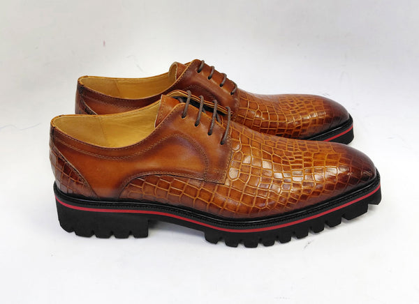 Maurice Crocodile Oxford - Cognac