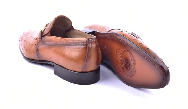 Corrente Ostrich Loafer - Tan