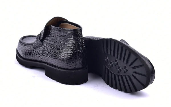 Corrente Hornback Leather Boot - Black