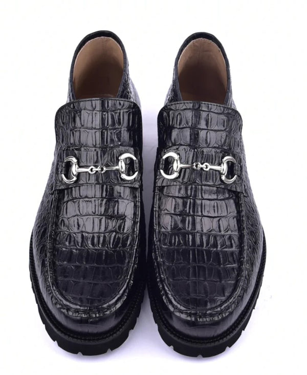 Corrente Hornback Leather Boot - Black