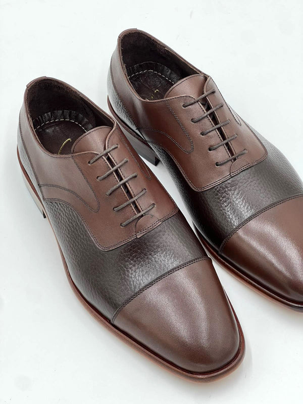 C Collection Leather Oxford - Brown