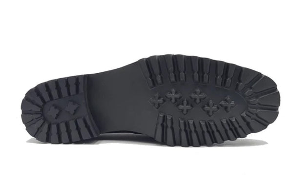 Carrucci Pebble Leather Loafer - Black