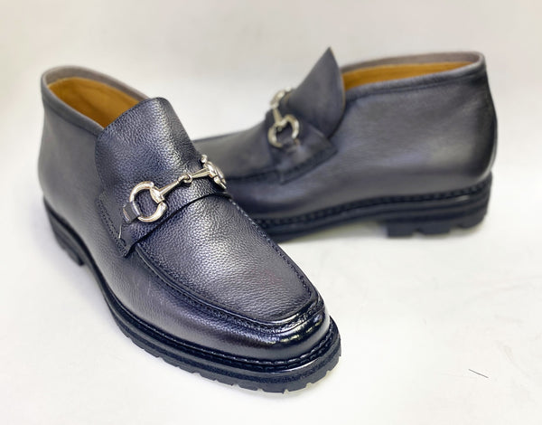 Maurice Leather Ankle Boot - Gray