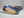 Carrucci Quilted Leather Sneaker - Cognac/Blue