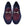 Corrente Printed Suede Loafer - Navy/Burgundy