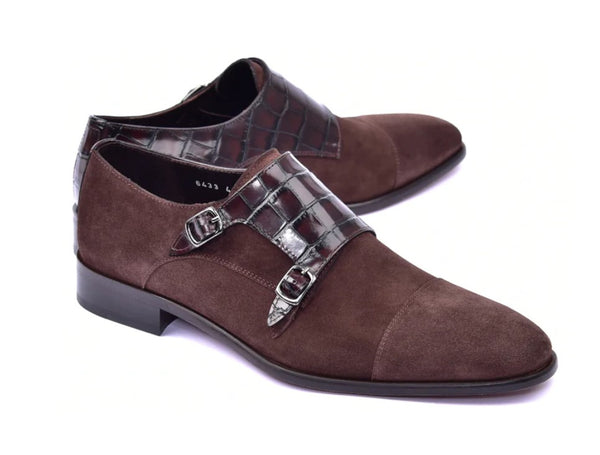 Corrente Suede Monkstrap - Brown