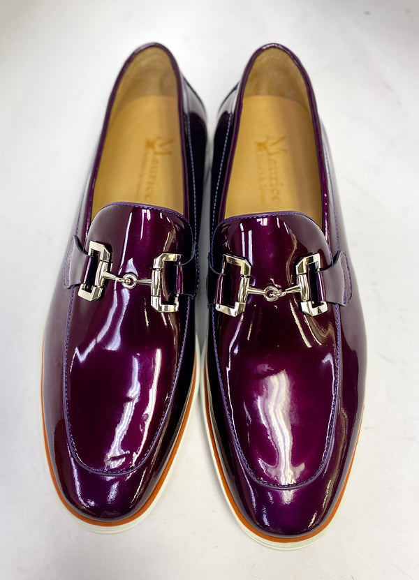 C&E Shoes Maurice Patent Leather Loafer - Purple