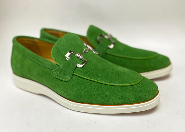 C&E Shoes Maurice Suede Loafer - Green