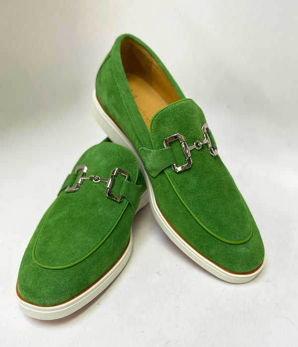 C&E Shoes Maurice Suede Loafer - Green