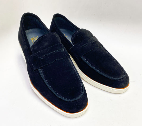 Maurice Suede Penny Loafer - Black