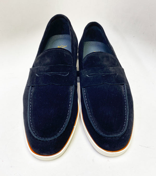 Maurice Suede Penny Loafer - Black