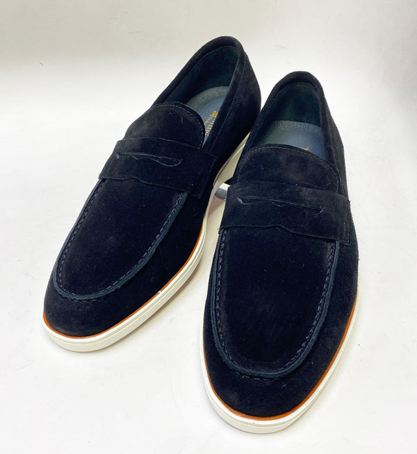 Maurice Suede Penny Loafer - Black
