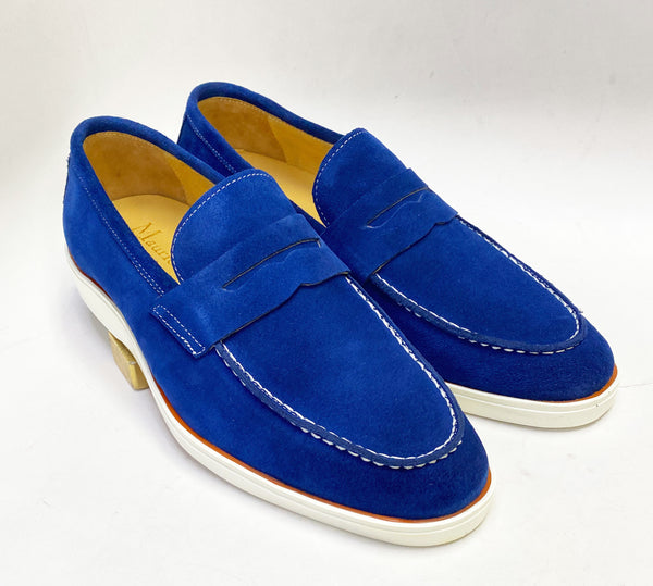Maurice Suede Penny Loafer - Denim