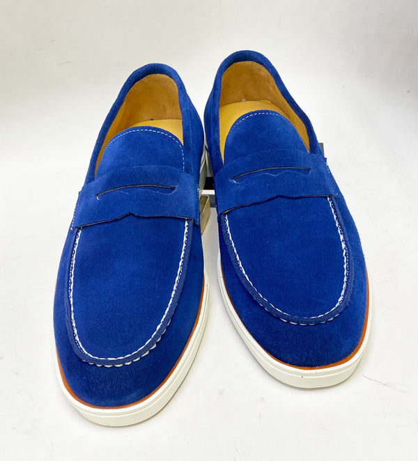 Maurice Suede Penny Loafer - Denim