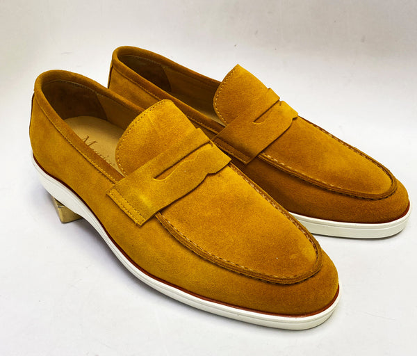 Maurice Suede Penny Loafer - Mustard