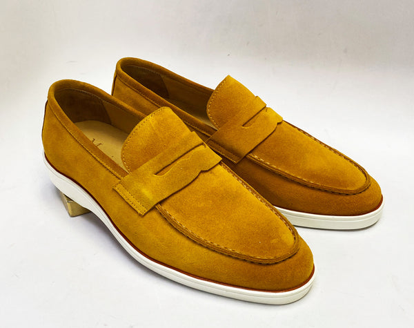 Maurice Suede Penny Loafer - Mustard