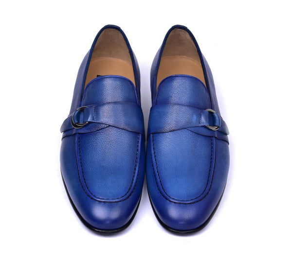 Corrente Leather Loafer - Blue