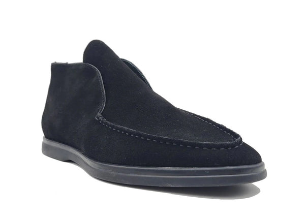Carrucci Suede Loafer - Black