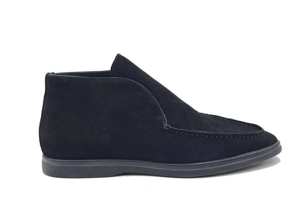 Carrucci Suede Loafer - Black