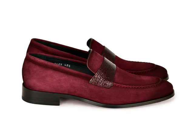 Corrente Suede Loafer - Burgundy