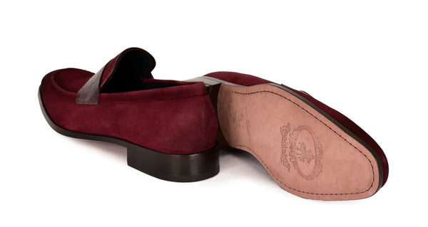 Corrente Suede Loafer - Burgundy