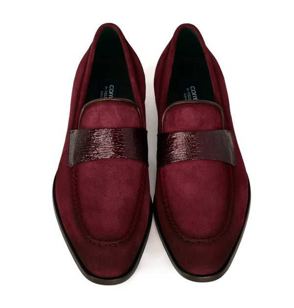 Corrente Suede Loafer - Burgundy