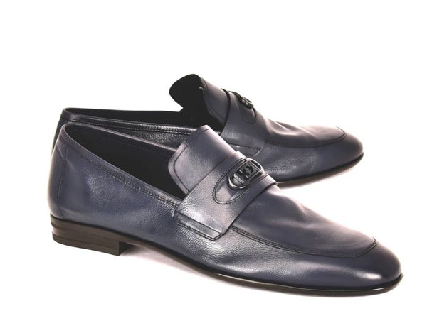 Corrente Leather Loafer - Navy