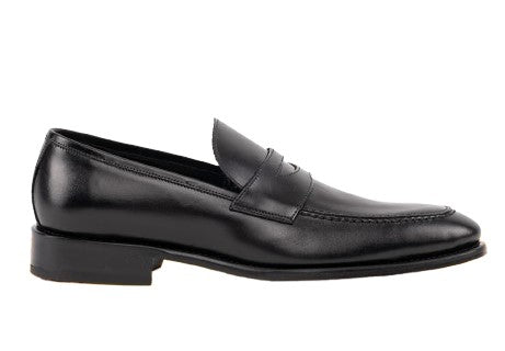 Toscana Leather Penny Loafer - Black