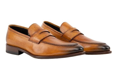Toscana Leather Penny Loafer - Caramel