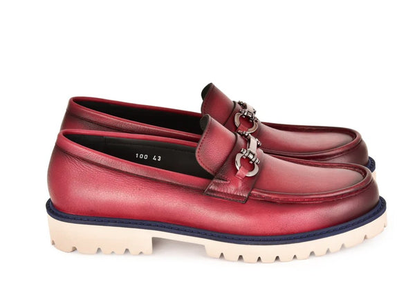 Corrente Leather Loafer - Burgundy