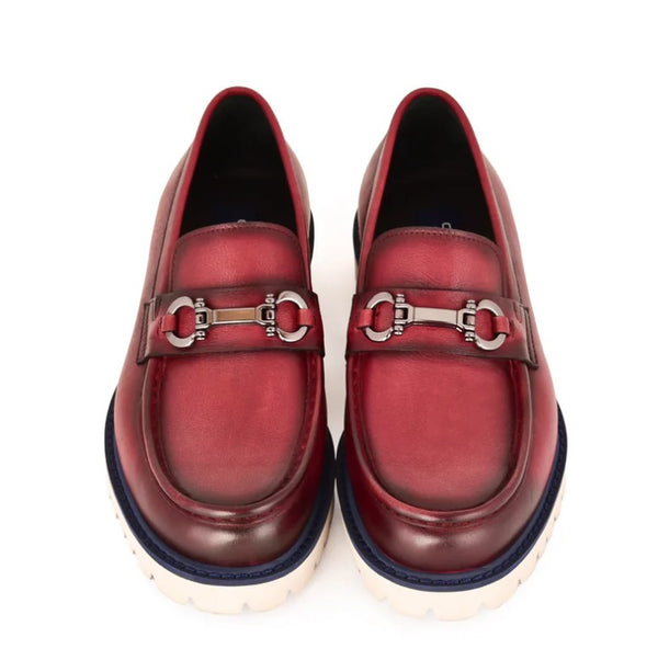 Corrente Leather Loafer - Burgundy