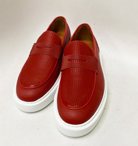 C Collection Leather Loafer - Red