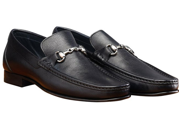 Toscana Leather Loafer - Navy