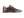 A dark brown leather slip-on loafer shoe shown in a side profile view against a plain white background.