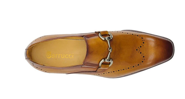 C&E Shoes Calfskin Shoe - Cognac