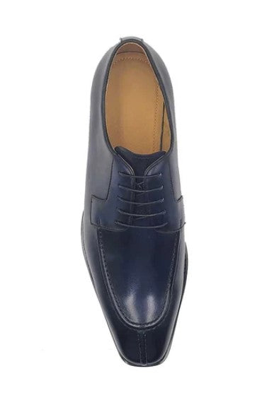Carrucci Calfskin Split Toe Shoe - Navy
